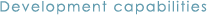 Development capabilities